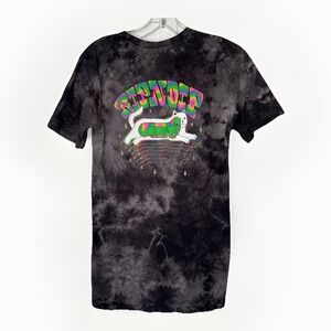 RIPNDIP Tie Dye Graphic Tee Shirt Adult Medium Psychedelic Alien Cat Tshirt